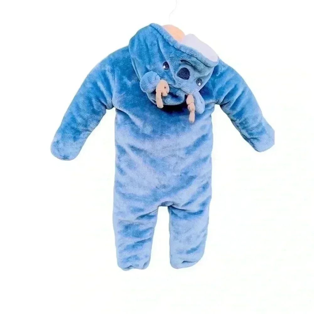 Koala Baby Infant 1-piece Fleece Jumper•Blue•Size 12-18 Months•Preowned•